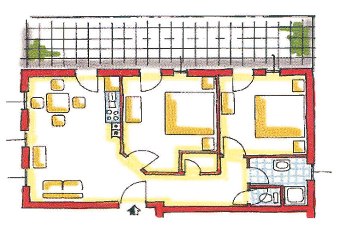 Arkadenhof Flasch - Wohnung Typ 3